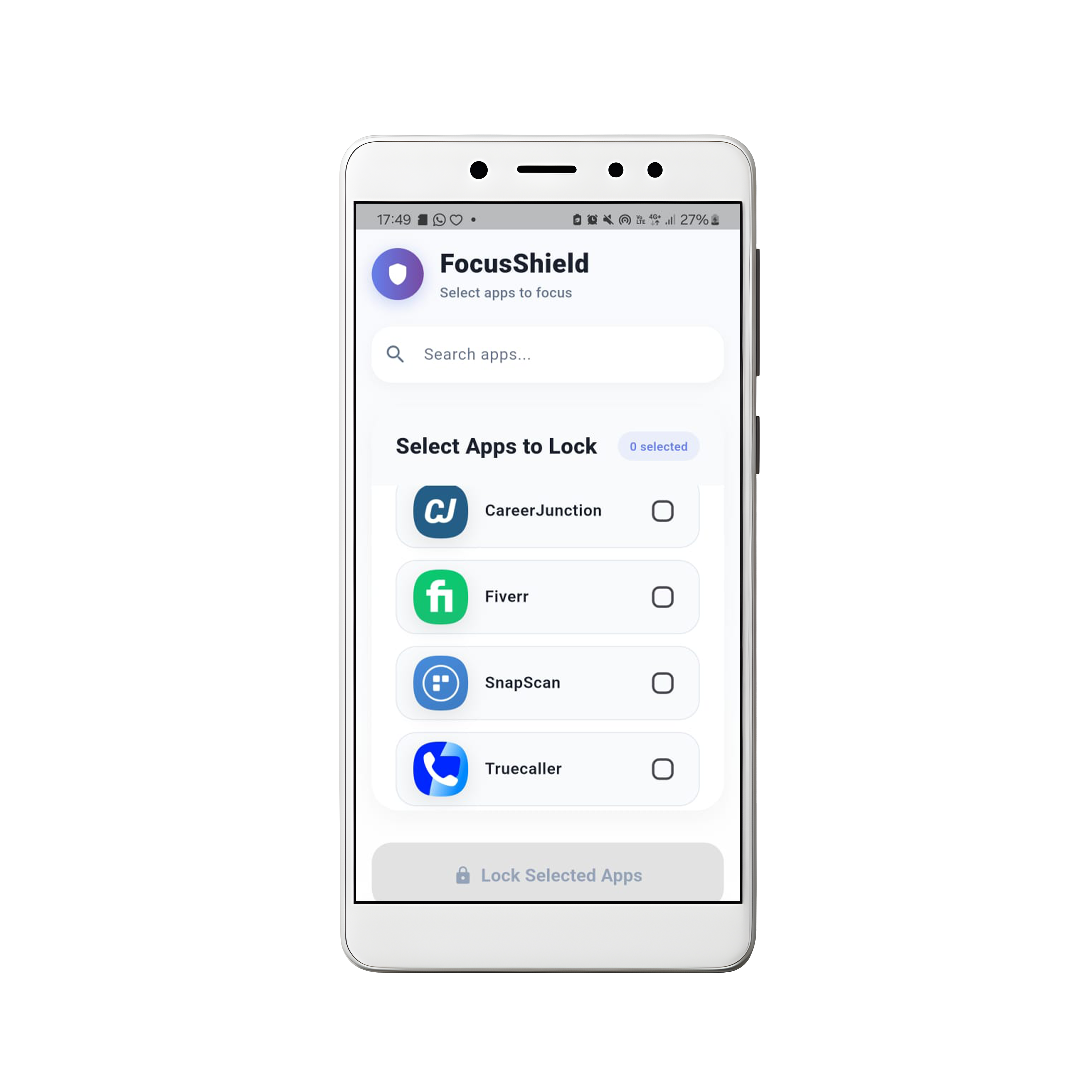 FocusGuard App Interface